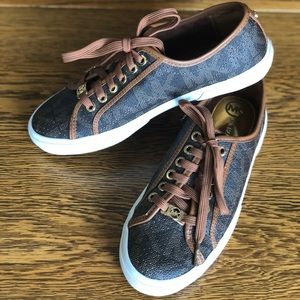 Michael Kors brown MK sneakers